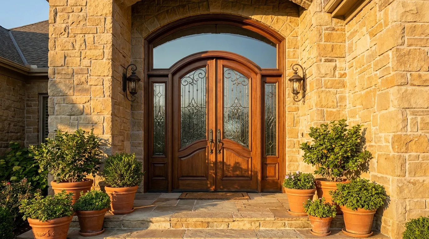 Portes sur mesure et formes spéciales pour des entrées uniques